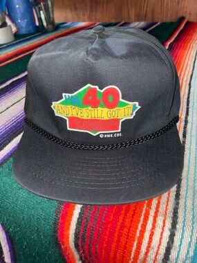 Vintage Shoebox Greetings Funny 40th Birthday Snapback Hat NWT